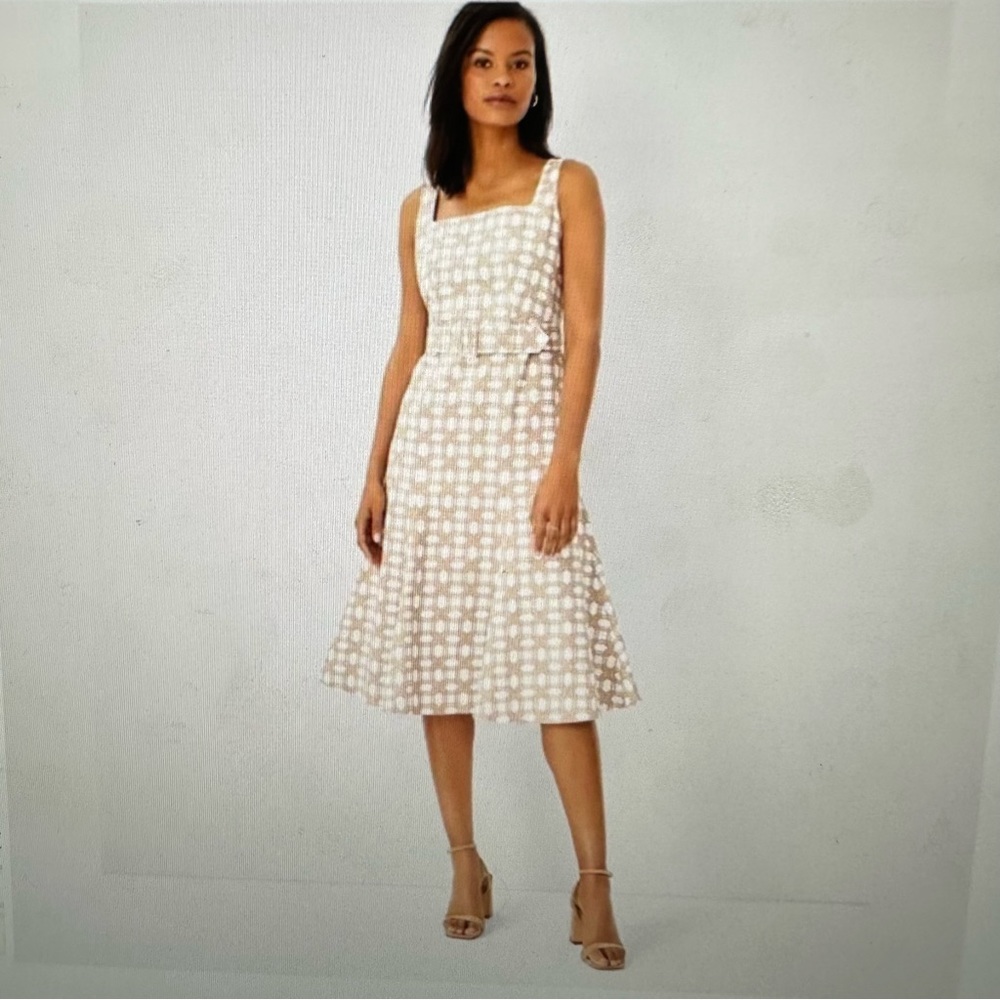 Ann Taylor Cream Floral Dress